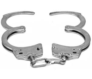Solid Steel Handcuff Sliding Double Lock Mechanism